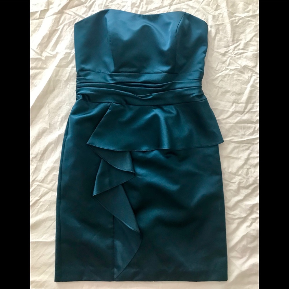 NWT David’s Bridal Bridesmaid Dress in Peacock
